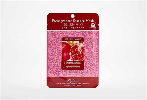 Маска тканевая с гранатом MJ Care Pomegranate Essence Mask - фото 11363