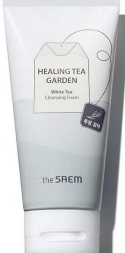 Пенка для умывания с экстрактом белого чая The Saem Healing Tea Garden White Tea Cleansing Foam 150ml - фото 11655