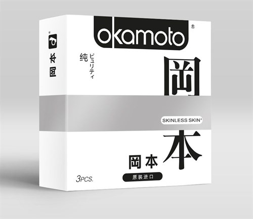Презервативы OKAMOTO Skinless Skin Purity Классические, телесного цвета, 3шт. - фото 12060