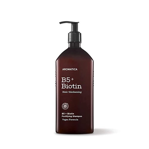 Укрепляющий шампунь с витамином В5 и биотином AROMATICA B5+Biotin Fortifying Shampoo 400ML - фото 12501