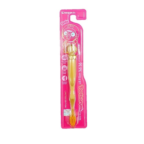 Зубная щетка  "Pororo" для детей от 3 лет "Gold toothbrush" (с ионами золота, мягкая) - фото 12609