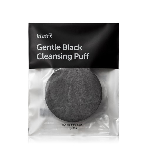 Черный Паф для умывания Klairs Gentle Black Cleansing Puff - фото 12748