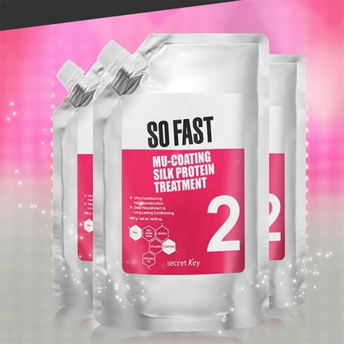 Маска для волос с эффектом ламинирования SECRET KEY SO FAST MU-COATING SILK PROTEIN TREATMENT - фото 13170