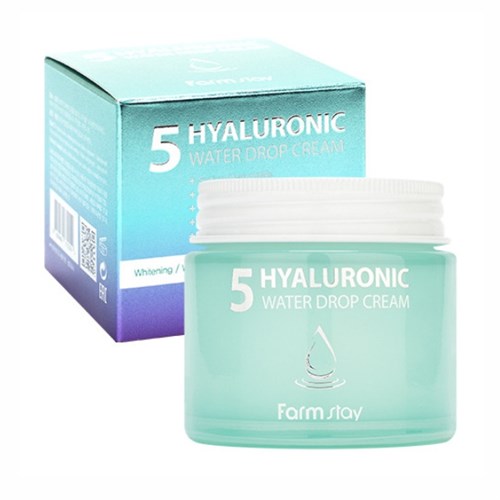 Крем для лица с 5 видами гиалуроновой кислоты FarmStay 5 Hyaluronic Water Drop Cream 80ml - фото 14562