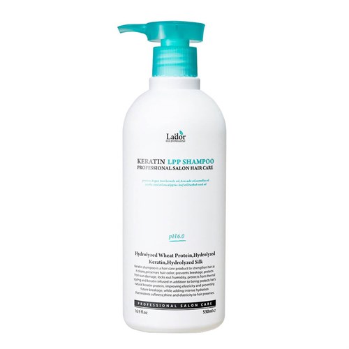 Бессульфатный протеиновый шампунь Lador Keratin LPP Shampoo 500ml му - фото 15289