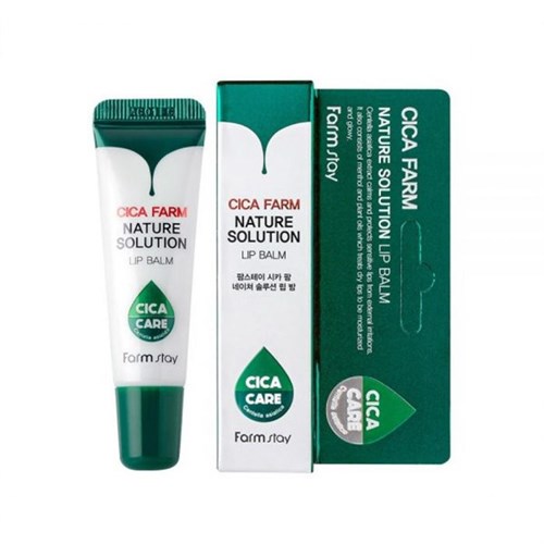 Заживляющий бальзам для губ FarmStay Cica Farm Nature Solution Lip Balm 10мл - фото 16028