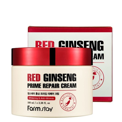 Восстанавливающий крем с экстрактом красного женьшеня FarmStay Red Ginseng Prime Repair Cream 100мл - фото 16153