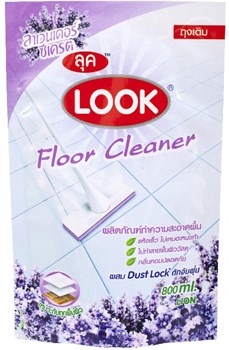 Средство для мытья пола LION Look "Пыль на замок" 800 мл "Лаванда" (мягкая упаковка) - фото 7600