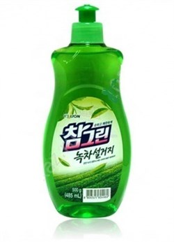 Средство для мытья посуды CJ LION Chamgreen - Зеленый чай флакон 485мл - фото 7655