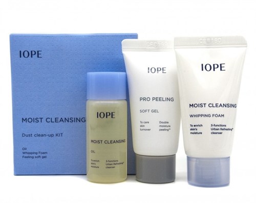 Очищающий набор IOPE Moist Cleansing Dust Clean-up Kit - фото 8006