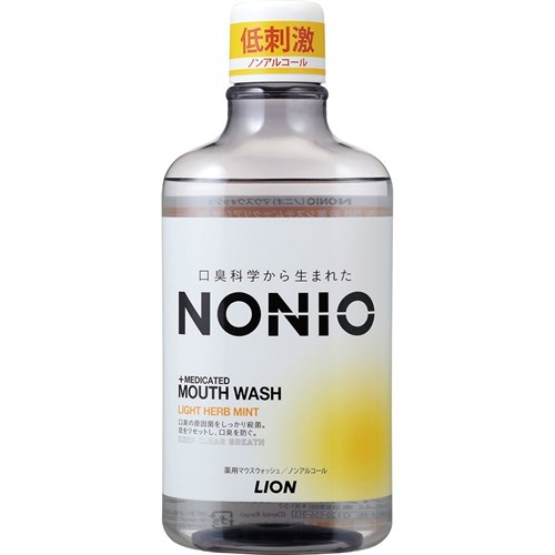 Профилактический зубной ополаскиватель LION "Nonio" (без спирта, легкий аромат трав и мяты) 600мл - фото 8153