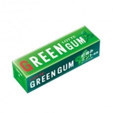 Жевательная резинка Свежая зеленая мята Lotte Green Gum 9 пластинок - фото 8228