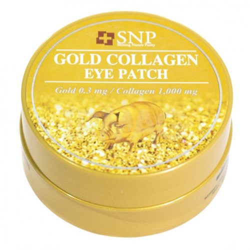 Многофункциональные гидрогелевые патчи с золотом и коллагеном SNP Gold Collagen Eye Patch - фото 8591