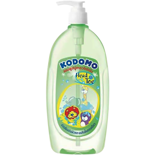 Детский шампунь для волос и тела LION Kodomo От макушки до пяточек 400 мл - фото 9045