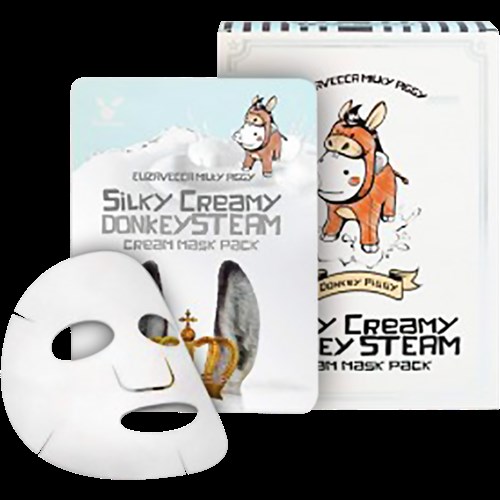 Маска тканевая с паровым кремом Elizavecca Silky Creamy donkey Steam Cream Mask Pack - фото 9201