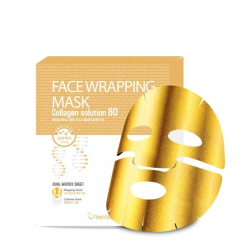 Маска для лица с коллагеном Berrisom Face Wrapping Mask Collagen Solution 80 - фото 9230
