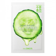 Маска тканевая с экстрактом огурца The Saem Natural Cucumber Mask Sheet