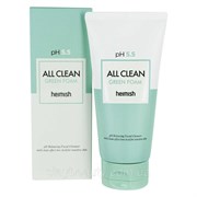 Слабокислотный гель для умывания для чувствительной кожи Heimish pH 5.5 All Clean Green Foam 150ml