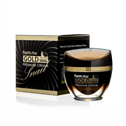 Крем с золотом и муцином улитки FarmStay Gold Snail Premium Cream 50мл