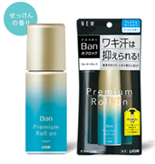 Премиальный дезодорант-антиперспирант LION BAN Premium Gold Label роликовый ионный с ароматом мыла, 40мл