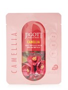 Тканевая маска c экстрактом камелии JIGOTT Camellia Real Ampoule Mask