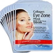 Коллагеновая маска-патчи для кожи вокруг глаз PUREDERM Collagen EYE zone mask 30 штук (15 пар)