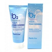 Очищающая пенка с кислородом FarmStay O2 Premium Aqua Foam Cleansing 100мл
